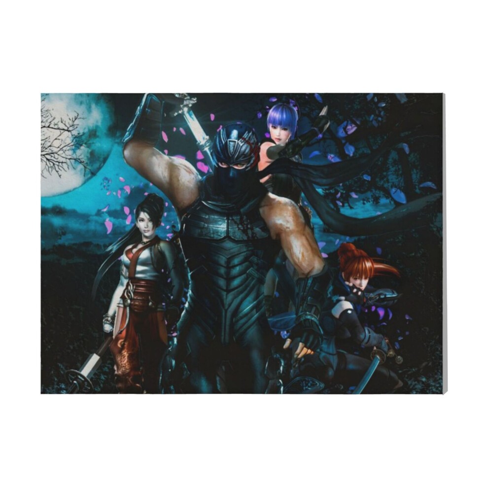 (Ninja Gaiden=4807) Canvas Print Framed DIY Install Kit- 16x20