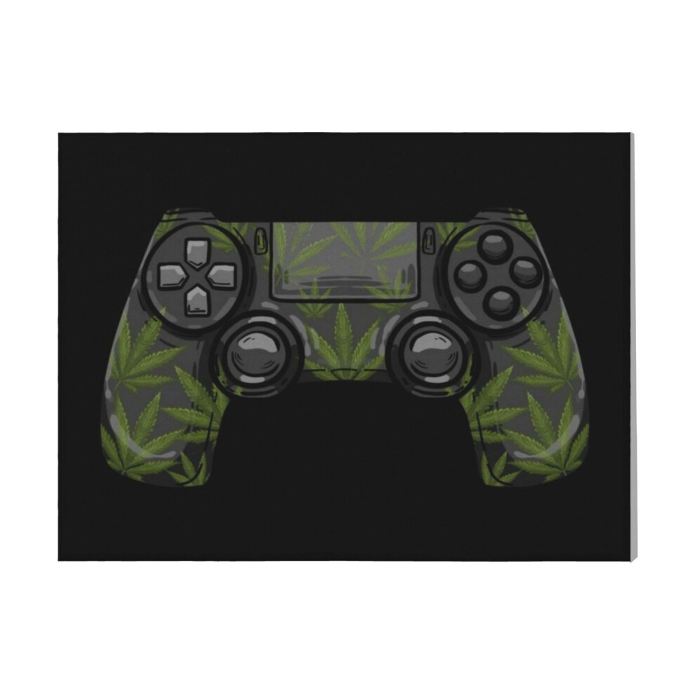 (Marijuana Game Controller=4723) Canvas Print Framed DIY Install Kit- 16x20