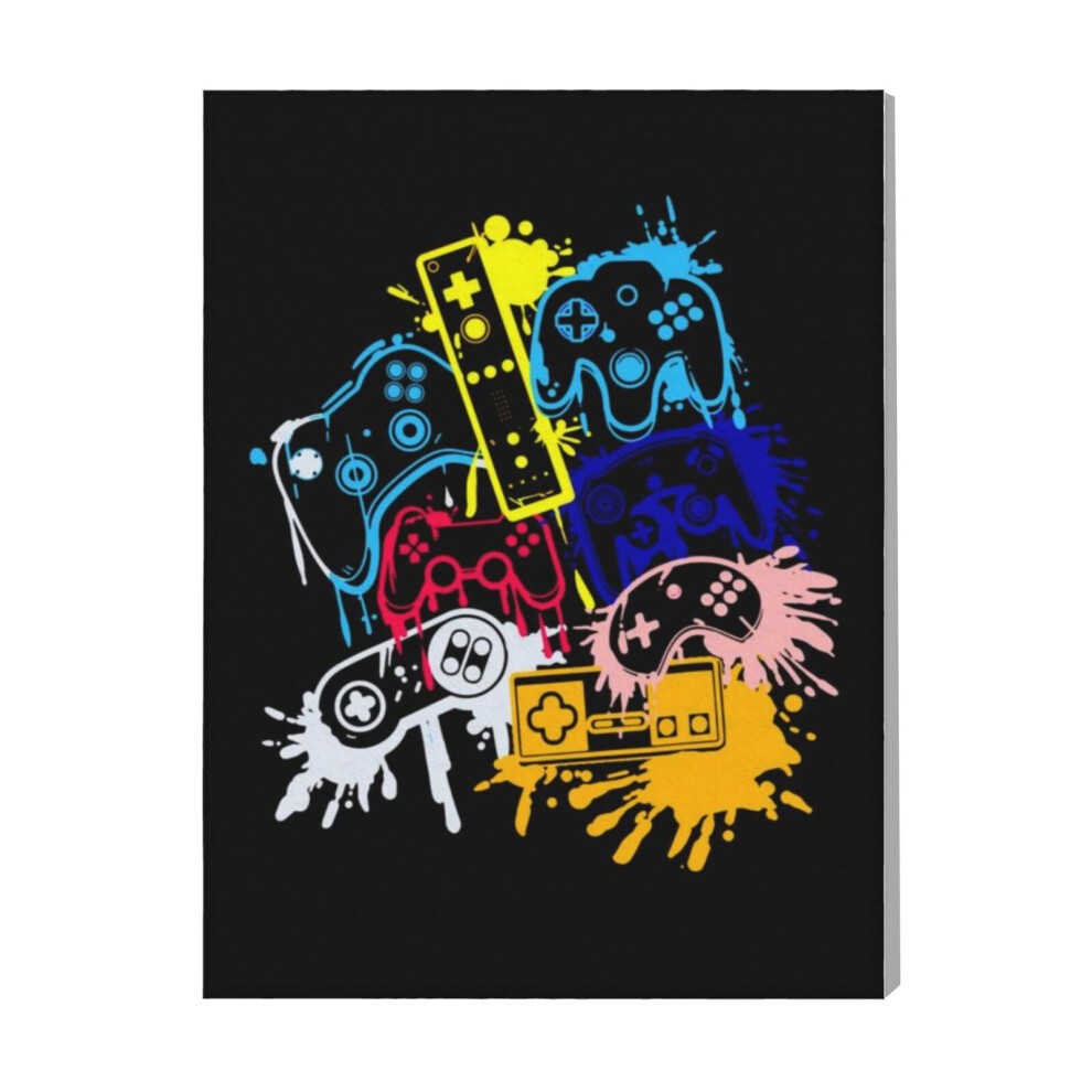 (Video Game Controller=5330) Canvas Print Framed DIY Install Kit- 16x20