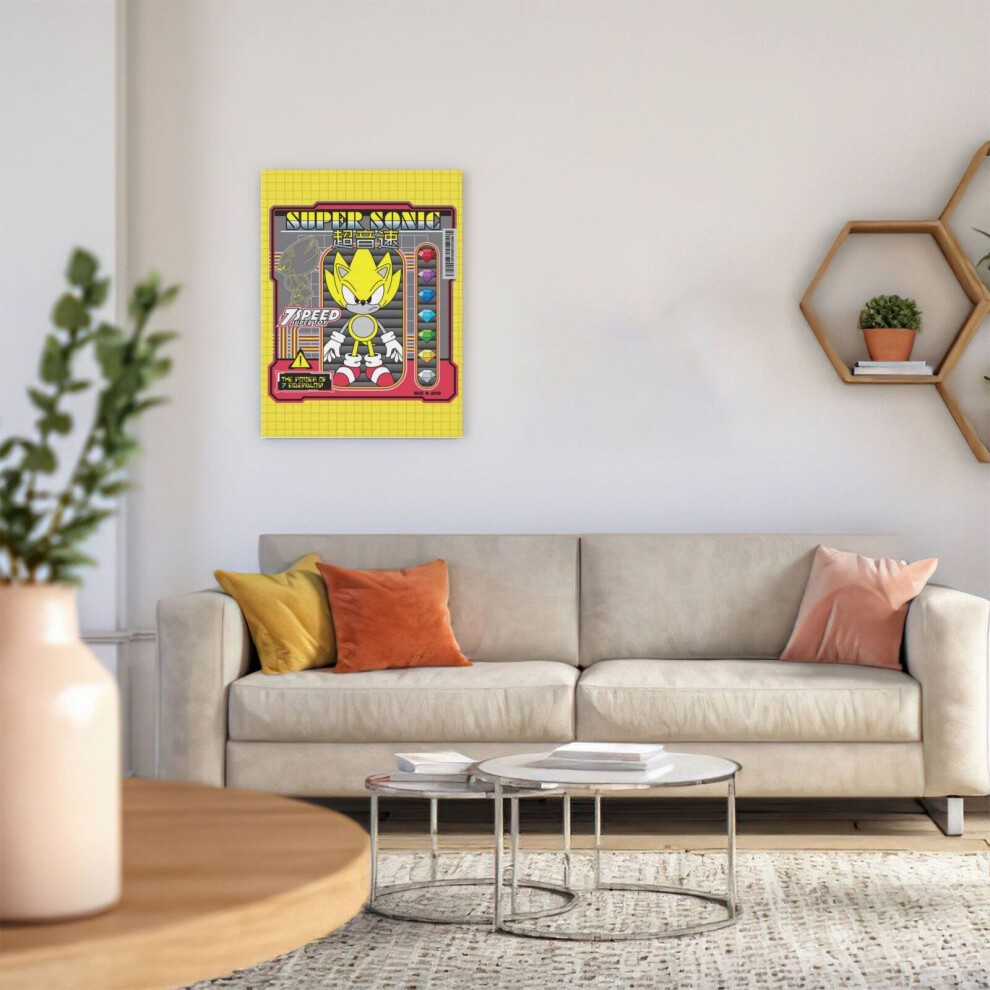 (Power of 7 Emeralds=6974) Canvas Print Framed DIY Install Kit- 16x20
