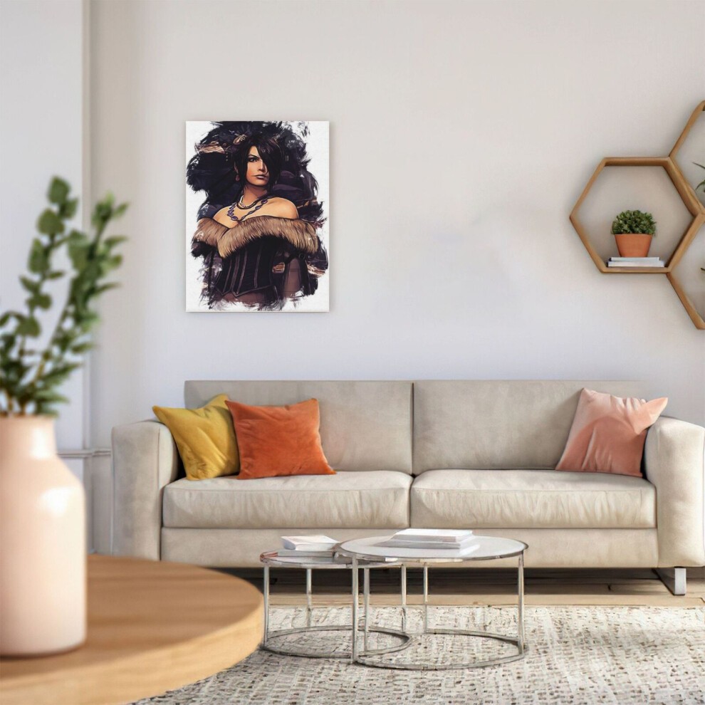 (Lulu - Sketch=7287) Canvas Print Framed DIY Install Kit- 16x20
