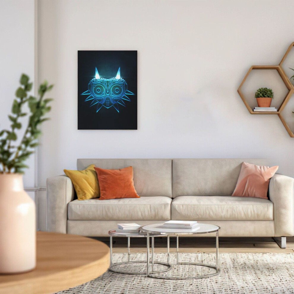 (Majoras Mask=7751) Canvas Print Framed DIY Install Kit- 16x20