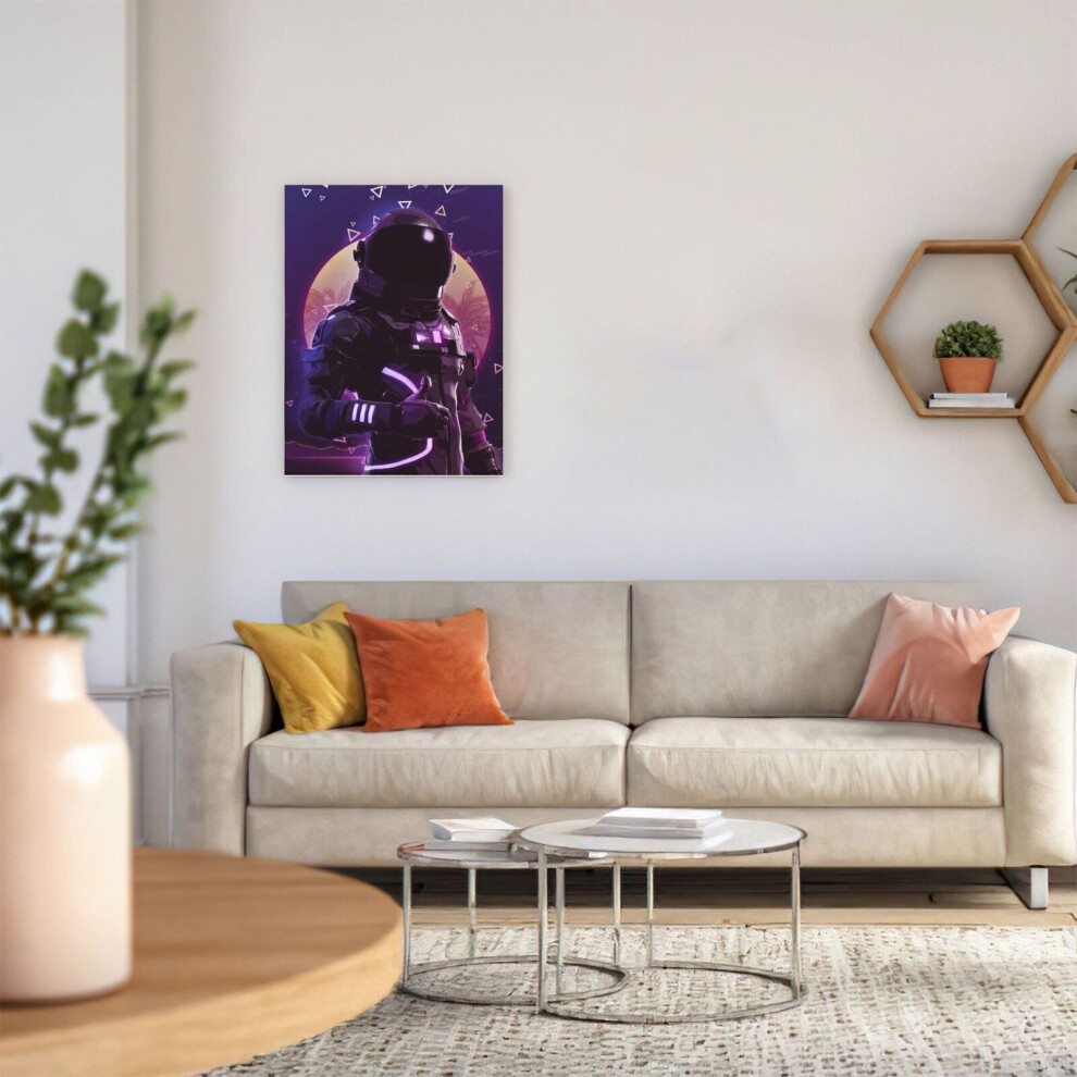 (Robot=6755) Canvas Print Framed DIY Install Kit- 16x20