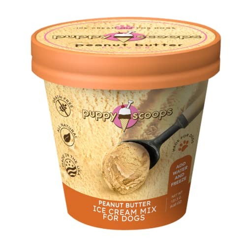 Puppy Cake Cake and Ice Cream All Natural Fluffy & Moist Dog Birthday Cake Kit in with Peanut Butter, Your Choice of Ice Cream Mix, Bone Silicone Pan  thumbnail