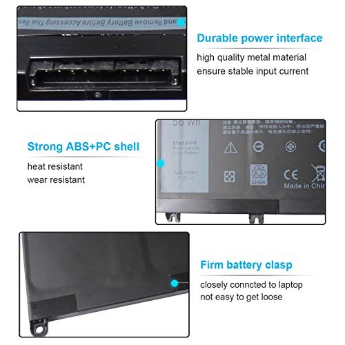 15.2V 56Wh 33YDH Battery for Dell Inspiron 17 7000 7773 7779 7778 7786 2-in-1 15 7577 Latitude 15 3590 3580 3490 3380 G5 15 5587 G3 3579 3779 G7 7588  thumbnail