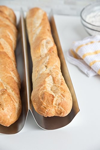 Fox Run Baguette Pan, Tin French Bread Pan, 18