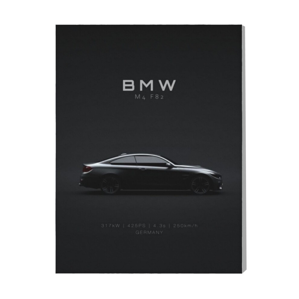 (BMW M4 F82 2015=8306) Canvas Print Framed DIY Install Kit- 16x20