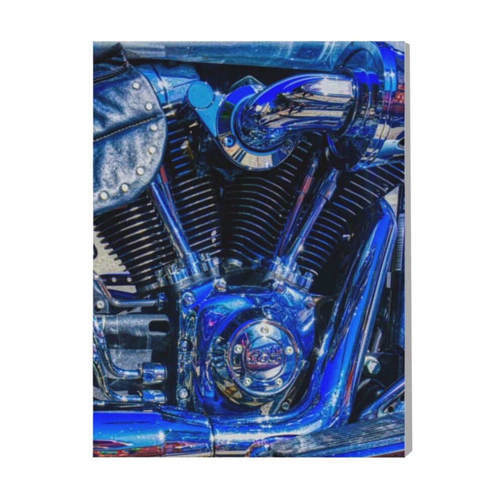 (Bike Mania=4962) Canvas Print Framed DIY Install Kit- 16x20