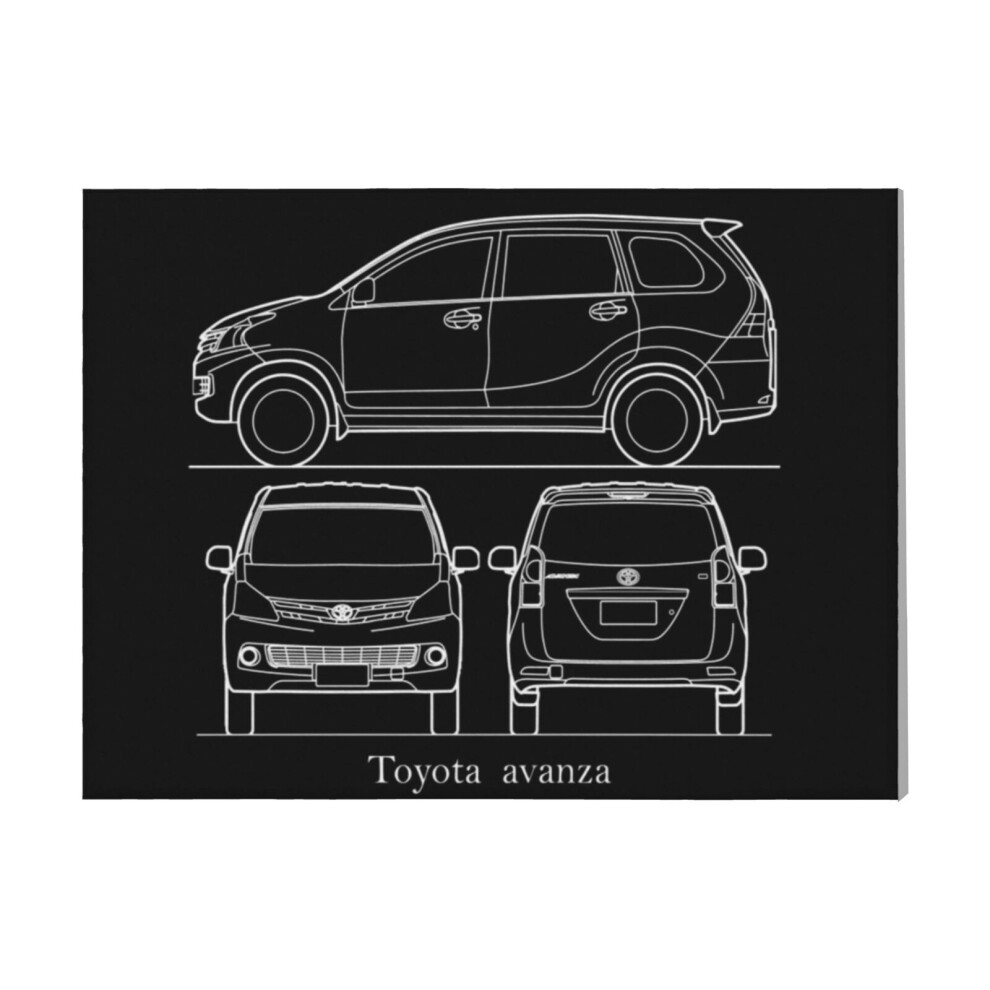 (Toyota Avanza=9598) Canvas Print Framed DIY Install Kit- 16x20