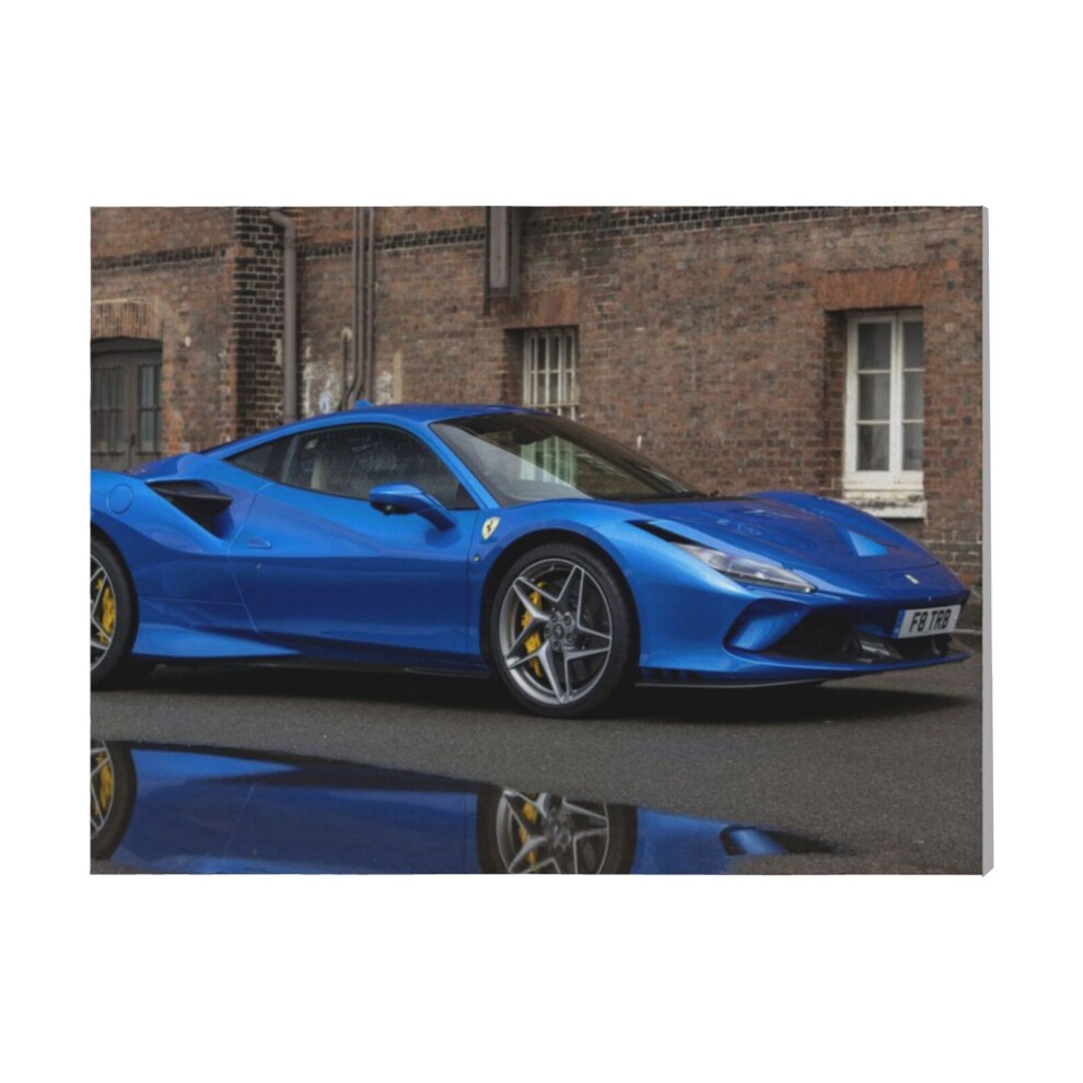 (Ferrari F8 Tributo=5330) Canvas Print Framed DIY Install Kit- 16x20