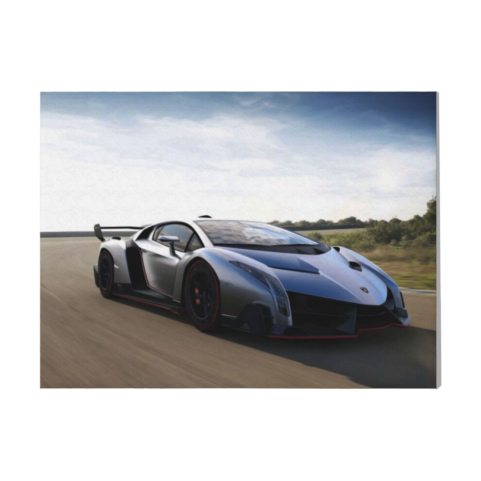 (Lamborghini Veneno=6858) Canvas Print Framed DIY Install Kit- 16x20