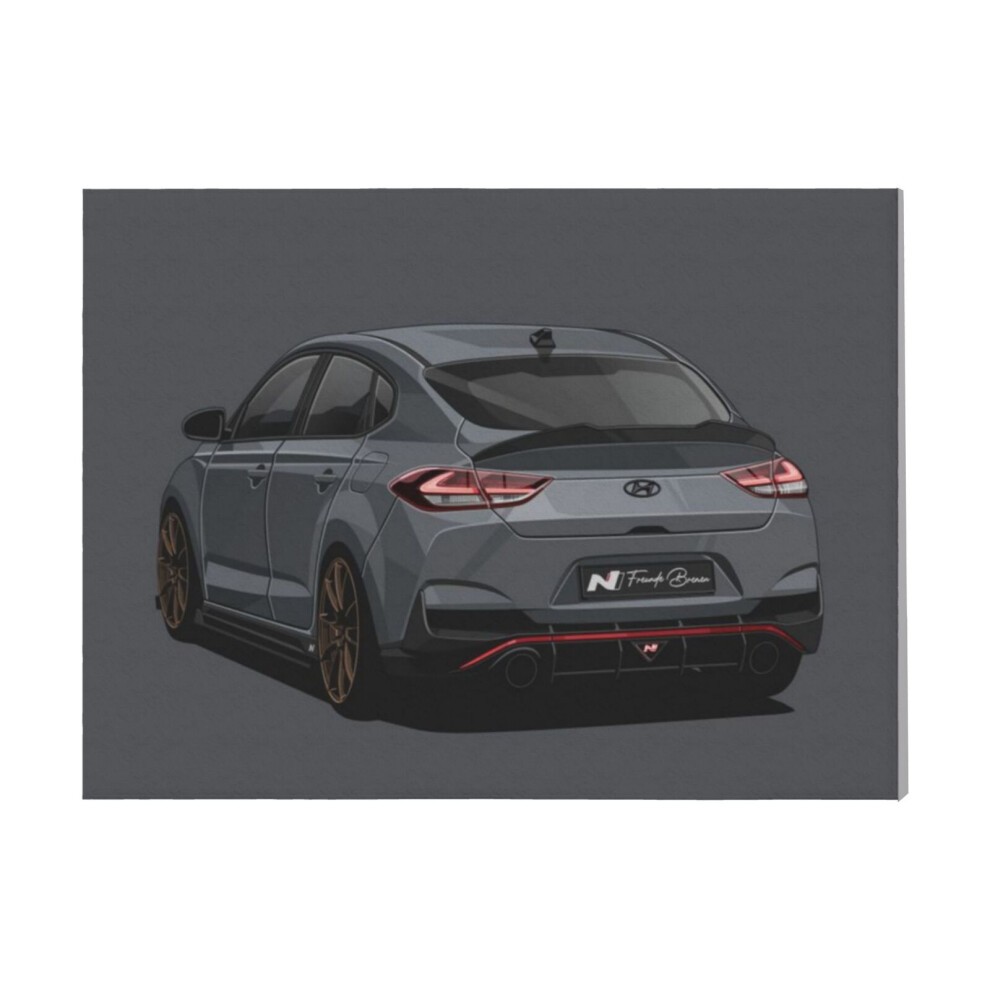 (Hyundai I30n=8835) Canvas Print Framed DIY Install Kit- 16x20