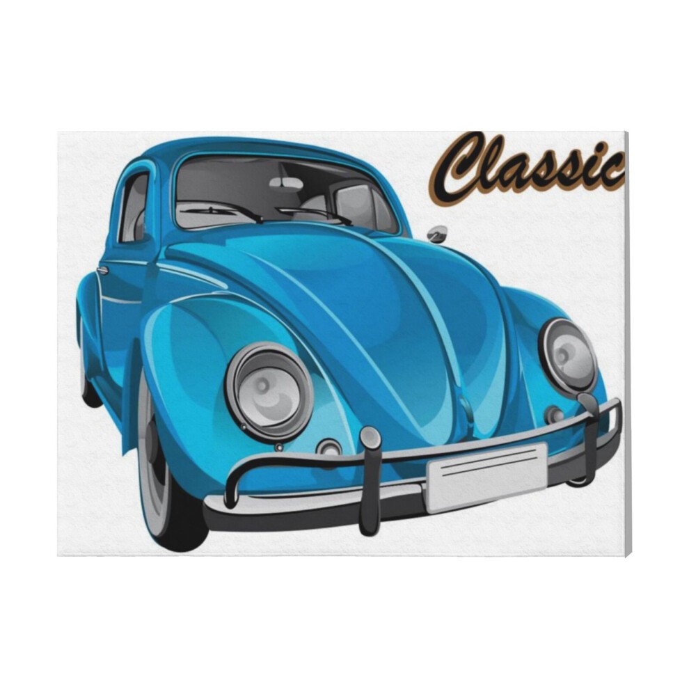 (Classic Car=6678) Canvas Print Framed DIY Install Kit- 16x20