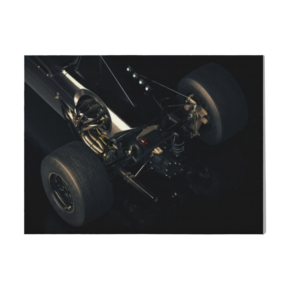 (BRABHAM BLACK REAR=8306) Canvas Print Framed DIY Install Kit- 16x20