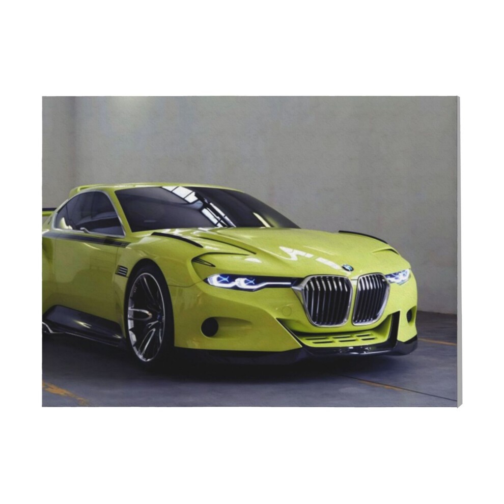 (BMW CSL=2289) Canvas Print Framed DIY Install Kit- 16x20