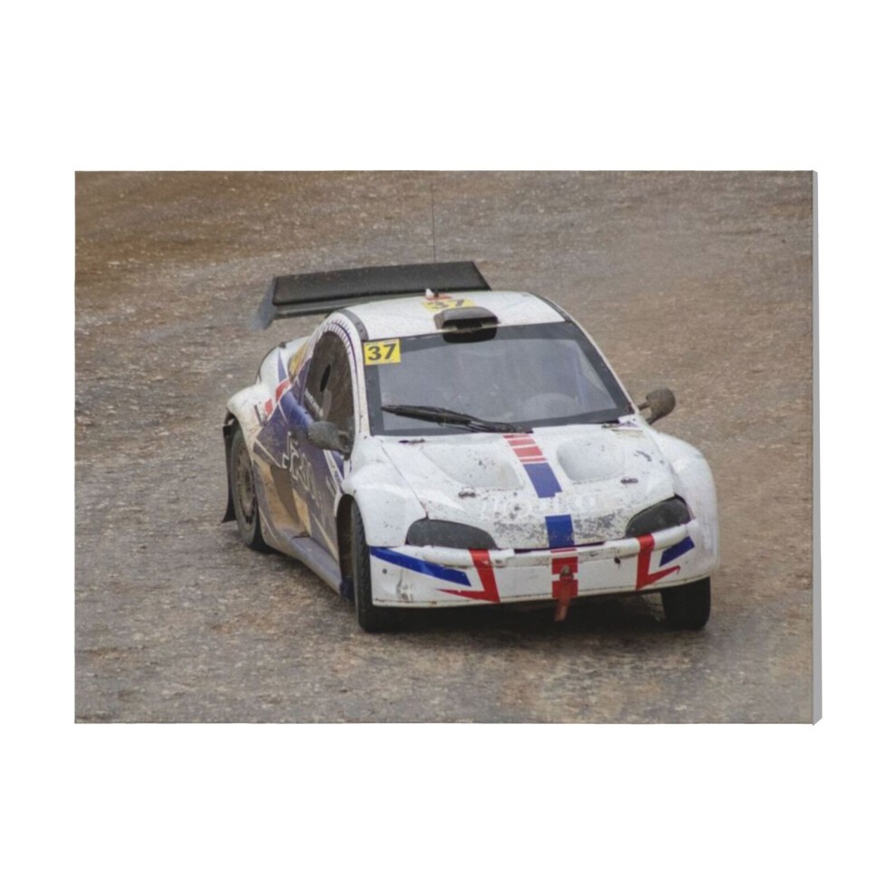 (Autocross Car I=9318) Canvas Print Framed DIY Install Kit- 16x20