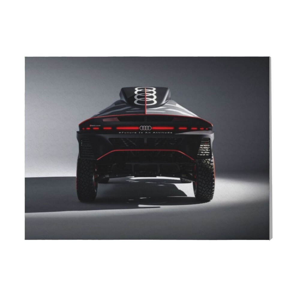 (Audi RS Q E Tron 2022=4722) Canvas Print Framed DIY Install Kit- 16x20