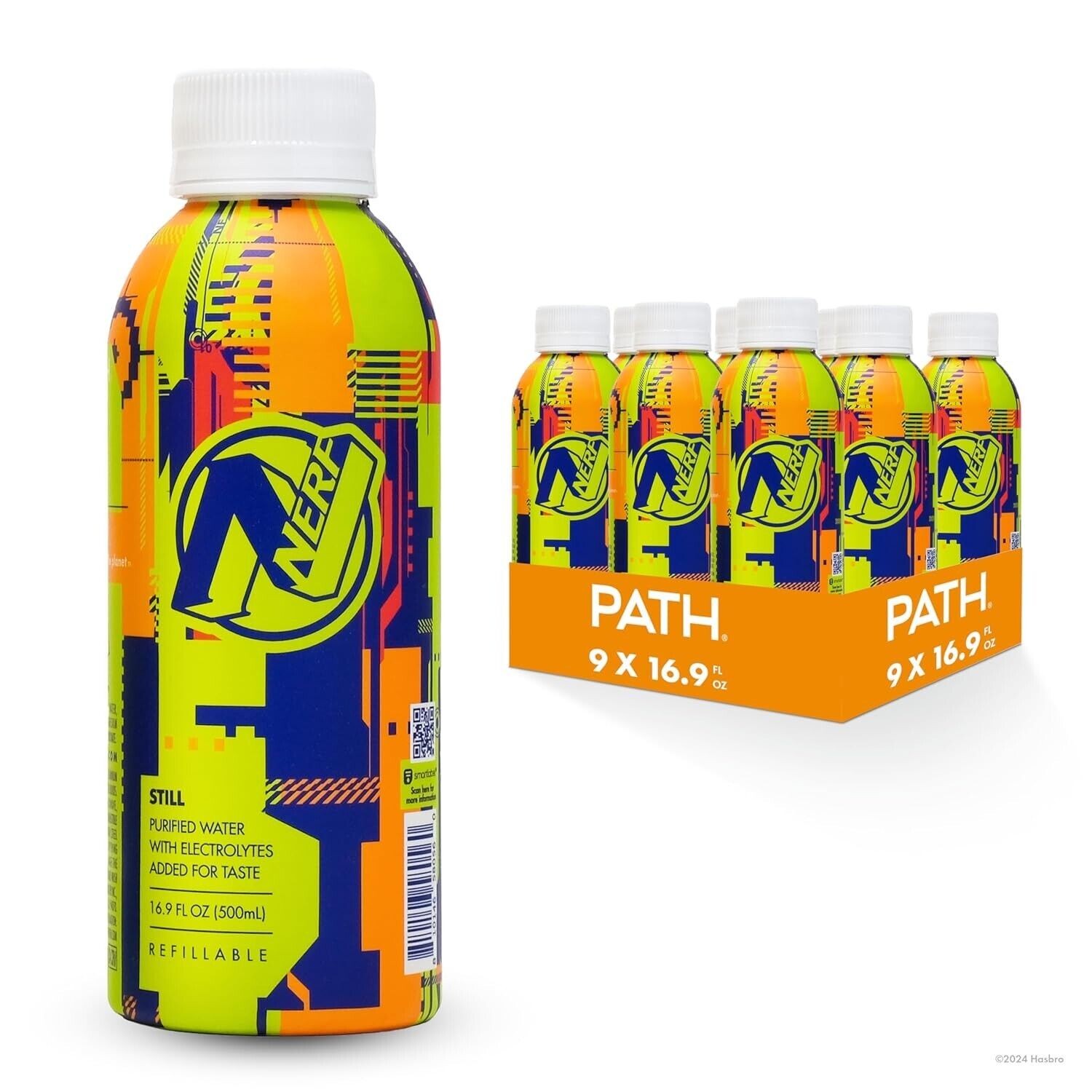 PATH - Still Water Ultra-Purified - PH-Balanced - NERF Limited-Edition Pack of 9
