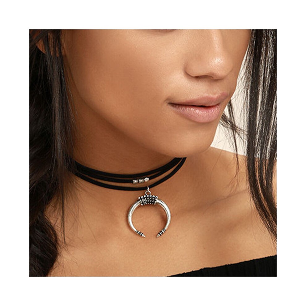 Classic Gothic Tattoo Lace Choker Necklace for Women Big Flower Chain Charm Necklaces Boho Jewelry Christmas Gift X084
