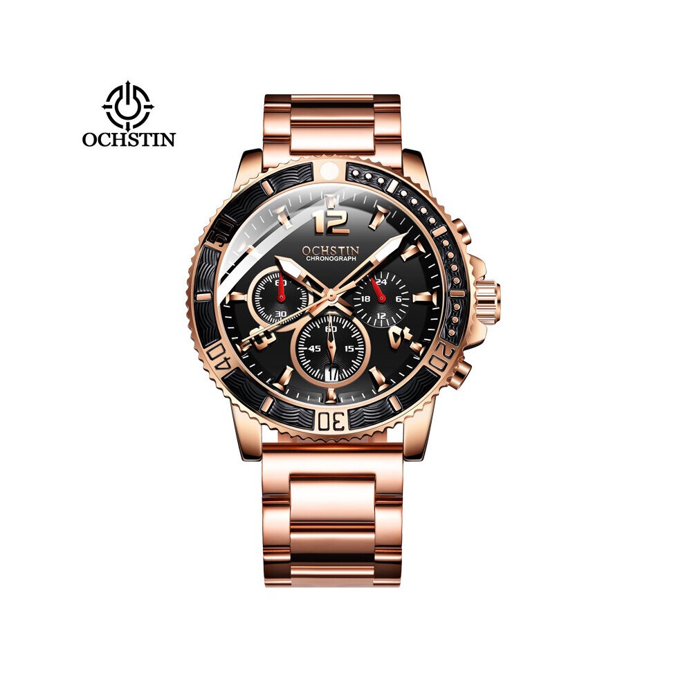Man WristWatch Waterproof Chronograph Men Watch Military Top Stainless Steel Sport Business Male Clock 7263