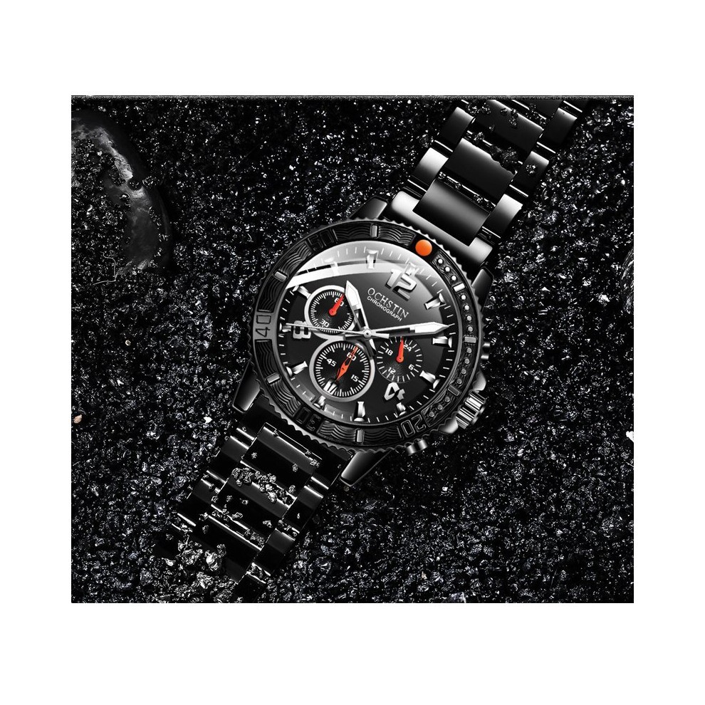 Man WristWatch Waterproof Chronograph Men Watch Military Top Stainless Steel Sport Business Male Clock 7263 thumbnail