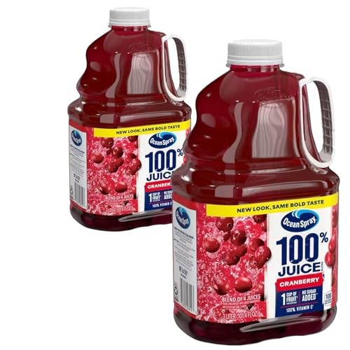 Ocean Spray Cranberry 100% Juice Drink 101.4 Fl Oz Plastic Bottle 2 Pack thumbnail