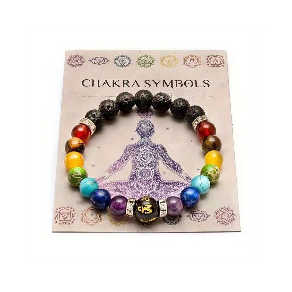 (AL-0134-1, 8mm) New Popular Bracelets, Colorful Natural Stone Crystals, Men and Women, Relieve Anxiety, Yoga Meditation Bracelets, Women's Bracelets