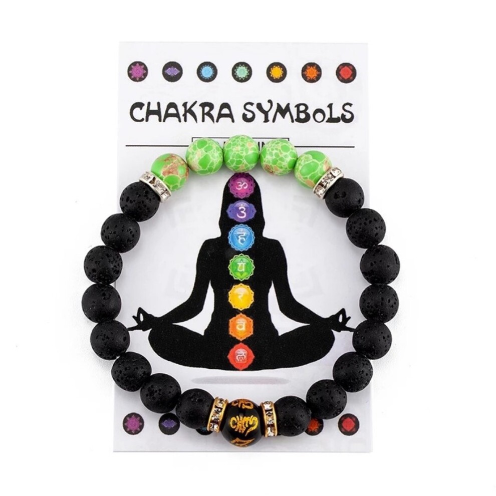 (AL-0134-2, 8mm) New Popular Bracelets, Colorful Natural Stone Crystals, Men and Women, Relieve Anxiety, Yoga Meditation Bracelets, Women's Bracelets