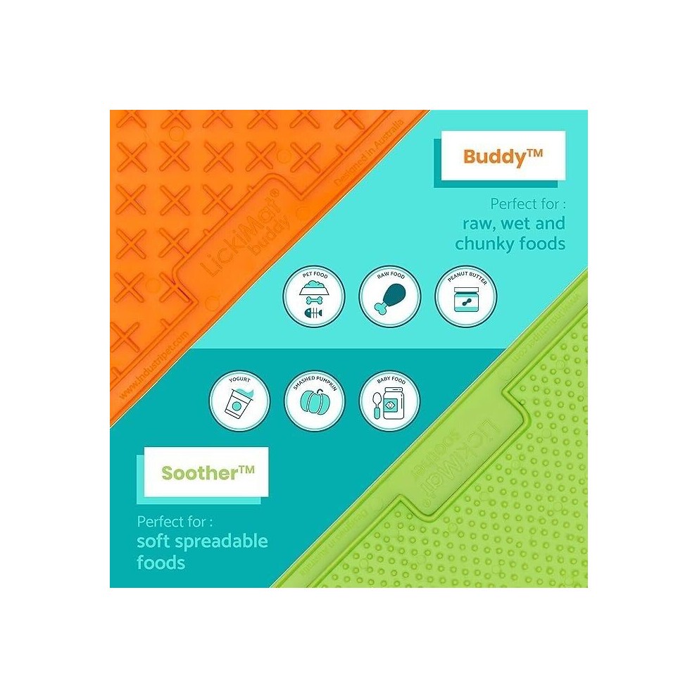 Lickimat Mini Classic Buddy Playdate Soother Slow Feeder Boredom Buster 3 Pack thumbnail