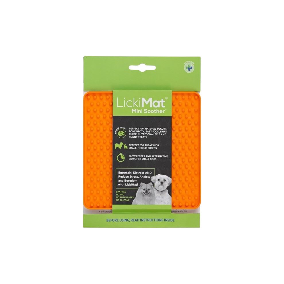 LickiMat Mini Tuff Buddy, Soother, Playdate for Small to Medium Dogs New 3 Pack thumbnail