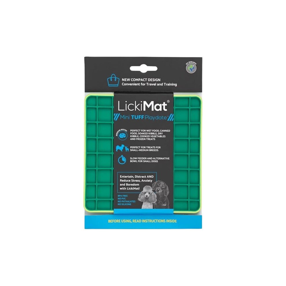 LickiMat Mini Tuff Buddy, Soother, Playdate for Small to Medium Dogs New 3 Pack thumbnail