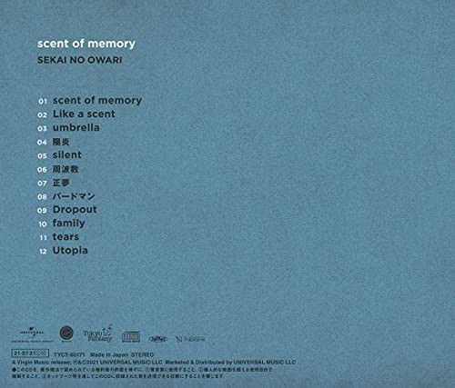 Sekai No Owari Scent of Memory (CD) thumbnail