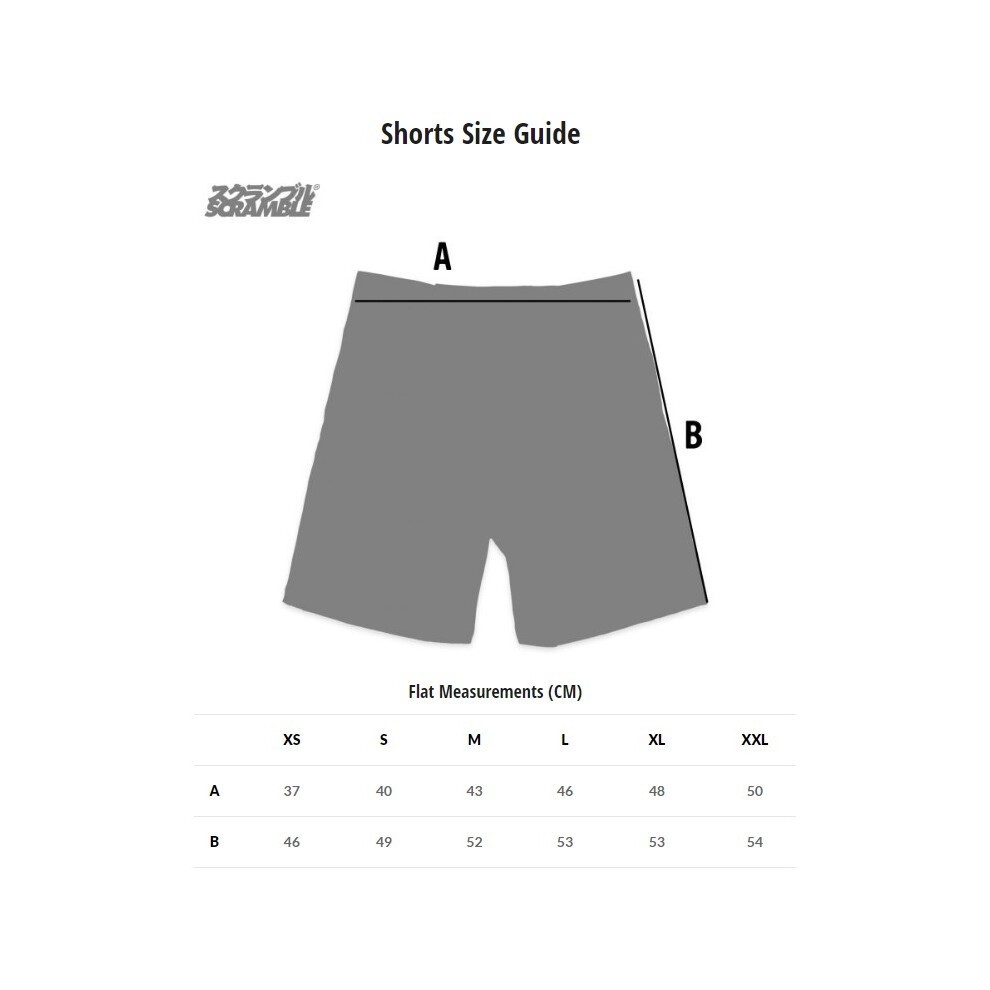 (X-Large) Scramble Kintsugi Grappling Fight Shorts - Black thumbnail