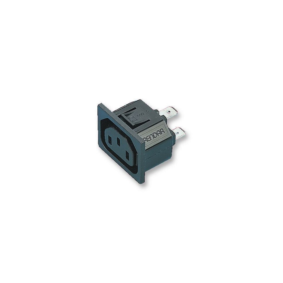 SCHURTER - IEC Socket, Snap-in, 1mm