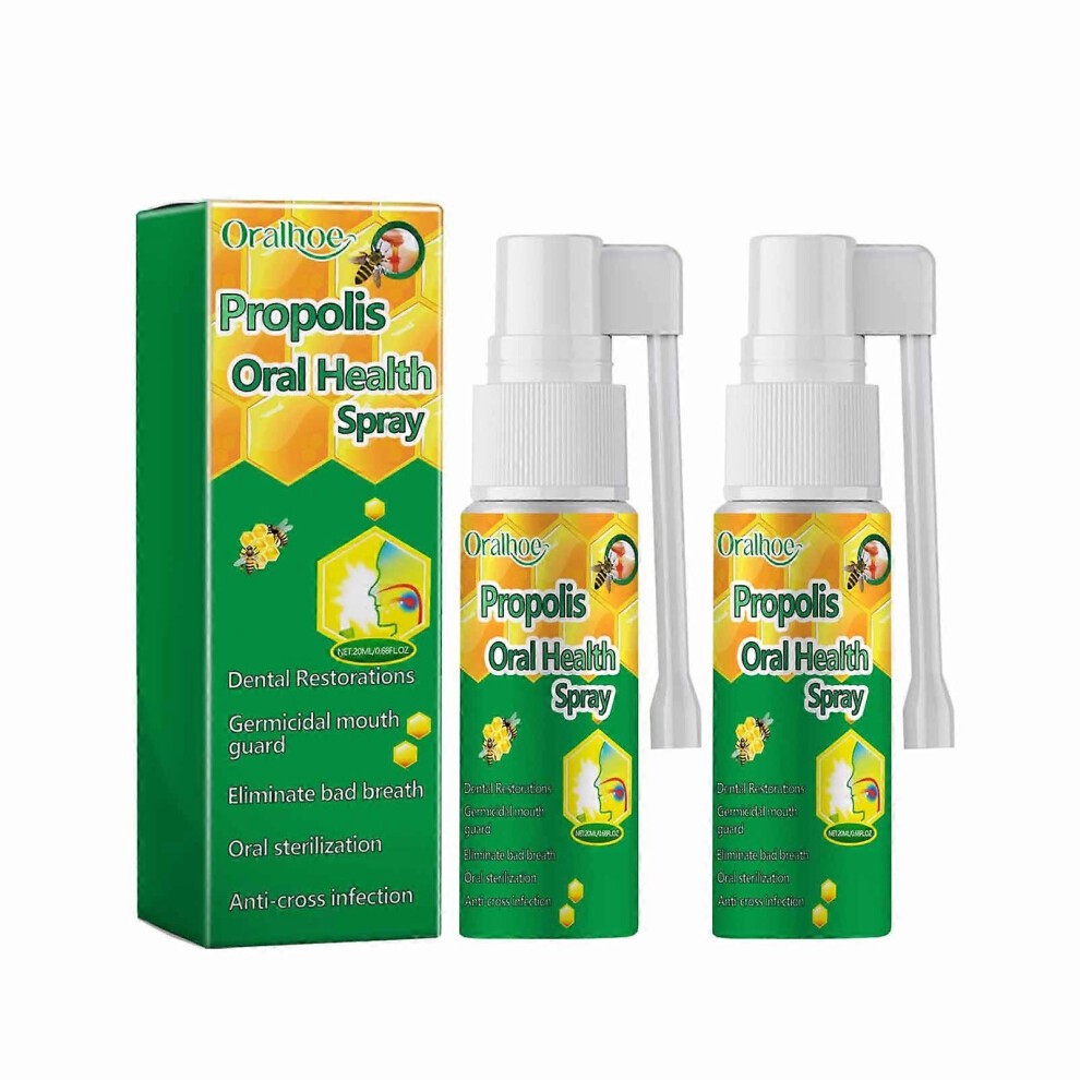 (2pcs, One Size) 1-3pcs Propolis Oral Health Spray, Propolis Oral Spray, Mouth Fresh Breath Spray
