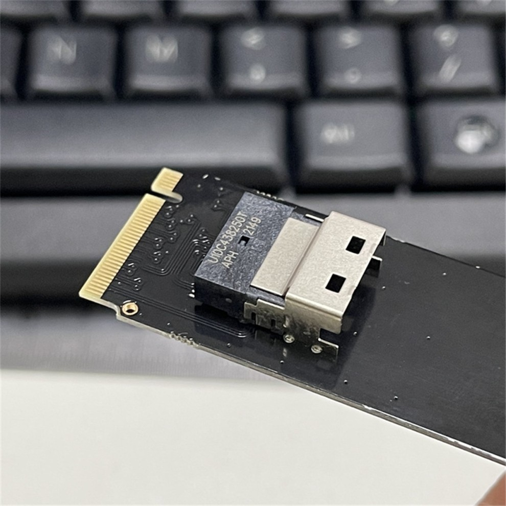 NGFF M-Key NVME to SFF-8654 Slimline SAS Card Adapter thumbnail