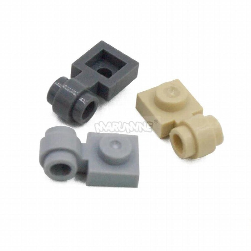 20PCS 1x1 Board Side with Adapter Ring Point Parts Compatible 4081 MOC Technology Plate Bricks Part Accessories Block thumbnail