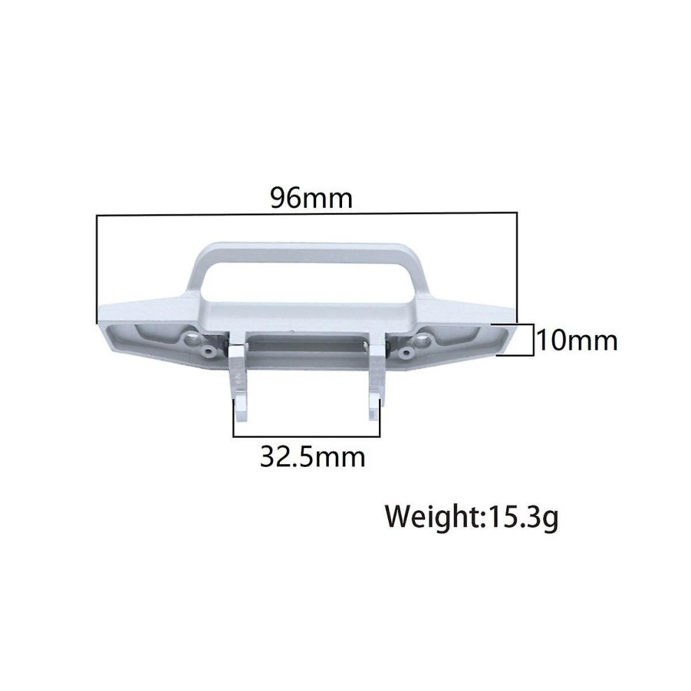 Metal  Bumper 9734 for Trx4m -4m 1/18 Rc 1Crawler Car  S Op Accessories Silver thumbnail