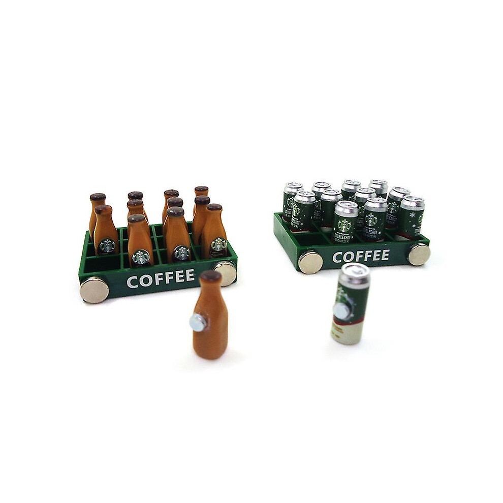 (Bottle Coca Cola) 1: 12dollhouse Dollhouse Accessories Mini Simulation Food Toy Cola Box Milk Starbucks 12 Bottles thumbnail