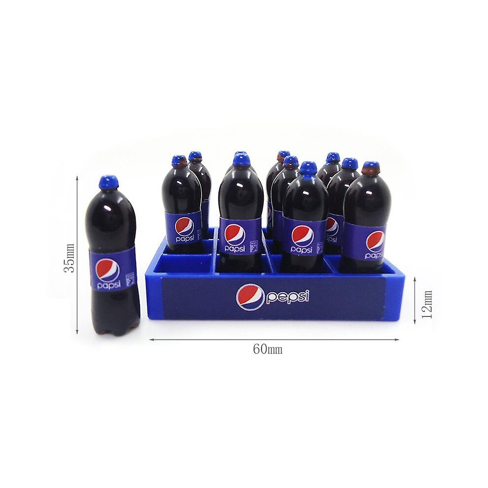 (Canned Coca Cola) 1: 12dollhouse Dollhouse Accessories Mini Simulation Food Toy Cola Box Milk Starbucks 12 Bottles thumbnail