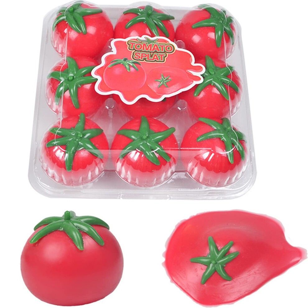 Release Stress Squeeze Toy  Fake Strawberry Banana Peaches Oranges Ice Cream Great to Release Stress for Adults and Children (Tomato) thumbnail