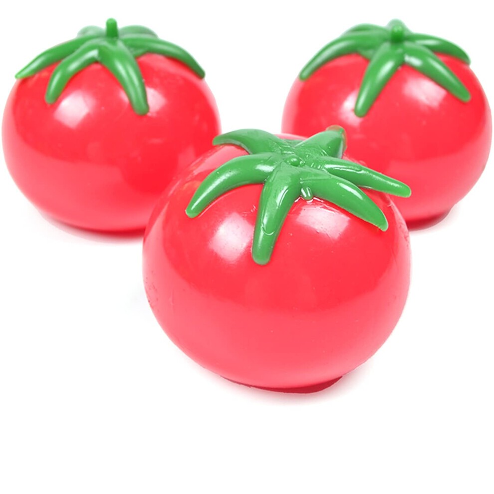 Release Stress Squeeze Toy  Fake Strawberry Banana Peaches Oranges Ice Cream Great to Release Stress for Adults and Children (Tomato) thumbnail