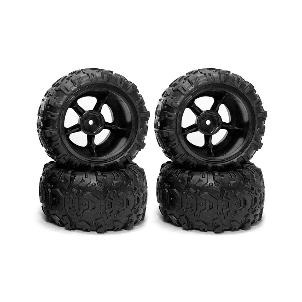 4Pcs Rubber Tire Wheel Tyre for 9300 9310 PXtoy 9302 9303 9304 1/18 RC Car Spare Parts Accessories thumbnail