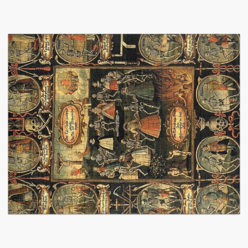 (Danse Macabre=2564) Jigsaw Puzzle Wooden 300-Piece for Adults Kids Seniors- Home Decor Family Activity Game Wall Art 38x26cm / 15x10inch Birthday Par