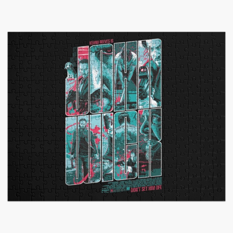 (john Wick Design =4723) Jigsaw Puzzle Wooden 300-Piece for Adults Kids Seniors- Home Decor Family Activity Game Wall Art 38x26cm / 15x10inch Birthday