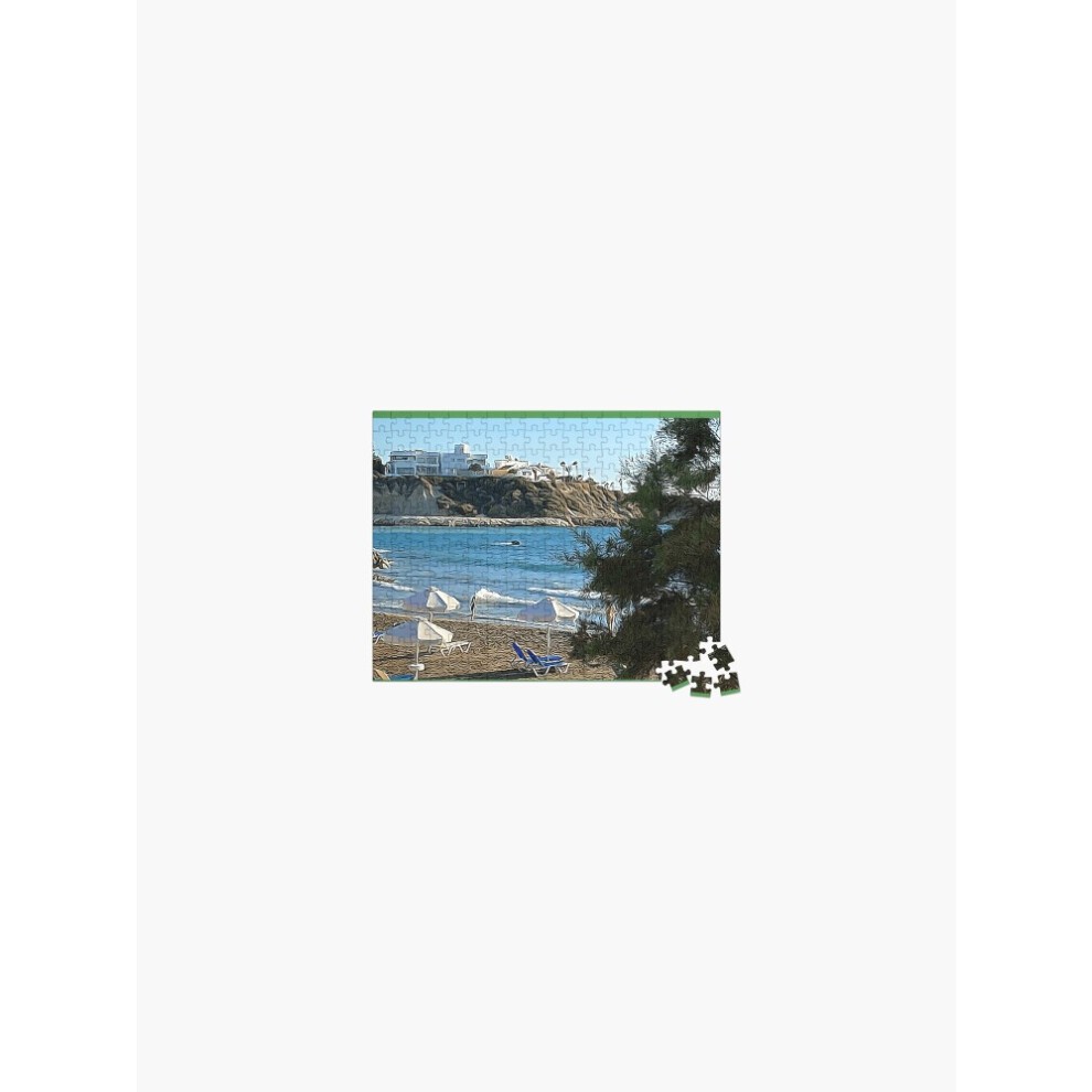 (Coral Beach Beach Peja Cyprus=5797) Jigsaw Puzzle Wooden 300-Piece for Adults Kids Seniors- Home Decor Family Activity Game Wall Art 38x26cm / 15x10i thumbnail