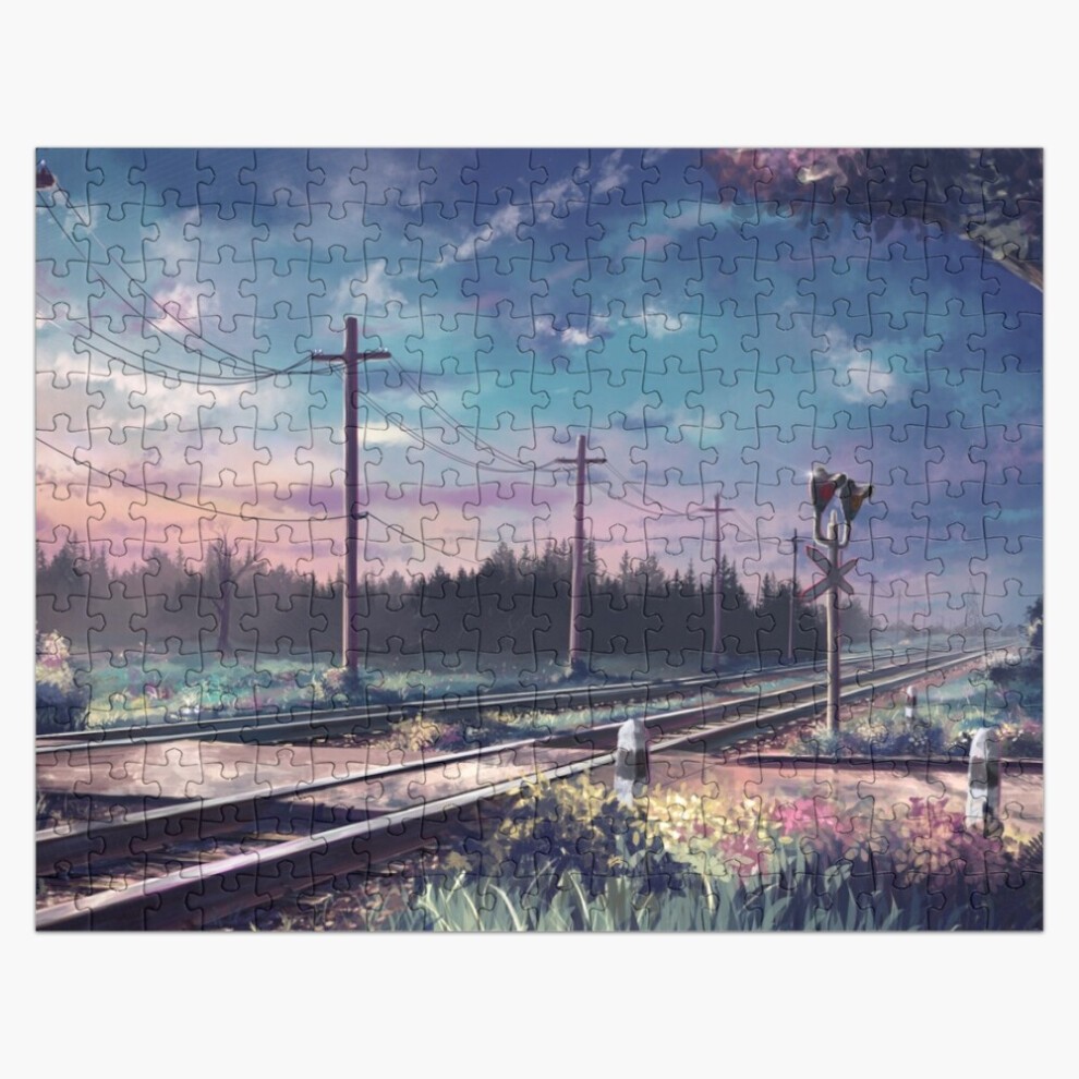 (Anime Landscape Aesthetic=5999) Jigsaw Puzzle Wooden 300-Piece for Adults Kids Seniors- Home Decor Family Activity Game Wall Art 38x26cm / 15x10inch