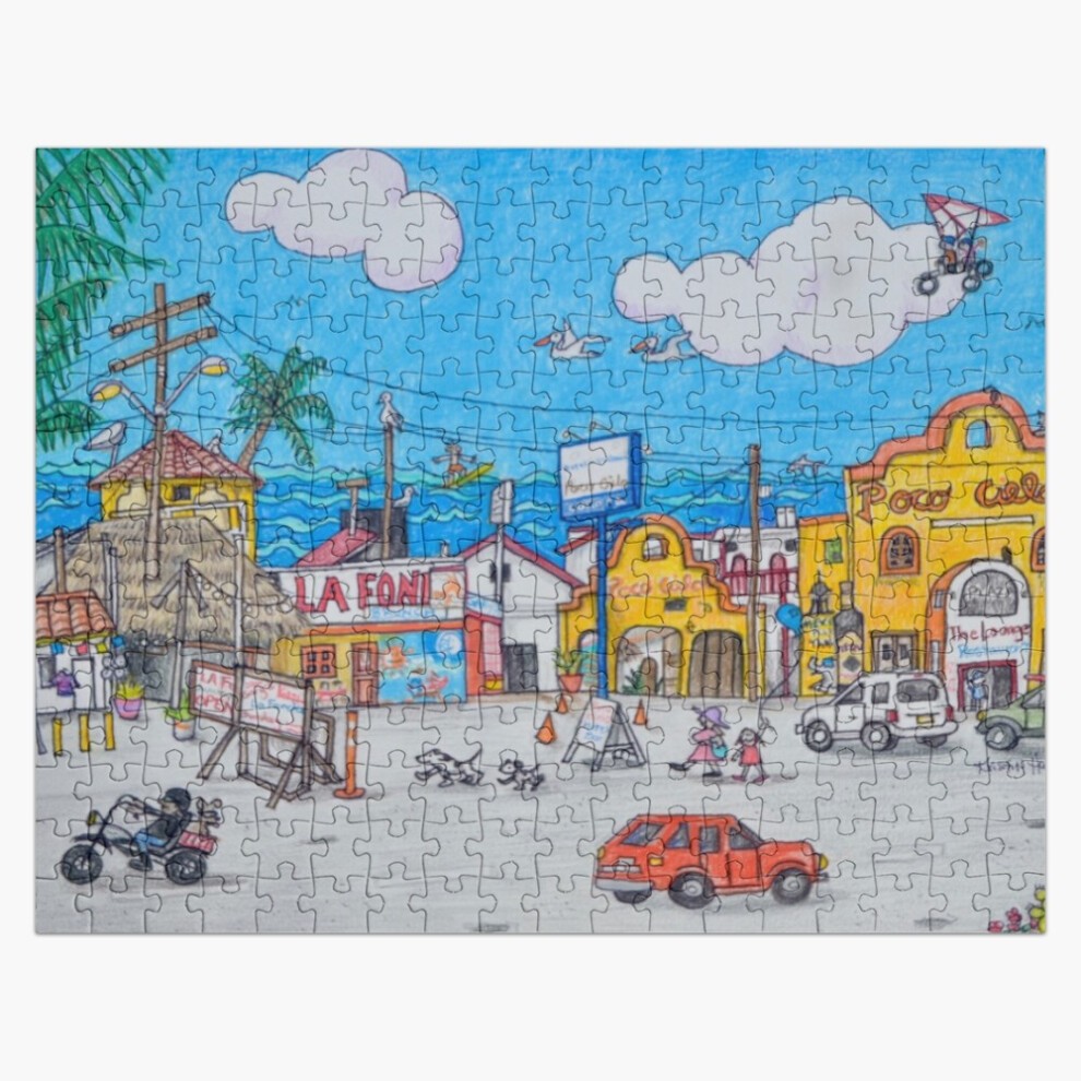 (Poco Cielo Bar and Restaurant Puzzle=6222) Jigsaw Puzzle Wooden 300-Piece for Adults Kids Seniors- Home Decor Family Activity Game Wall Art 38x26cm /