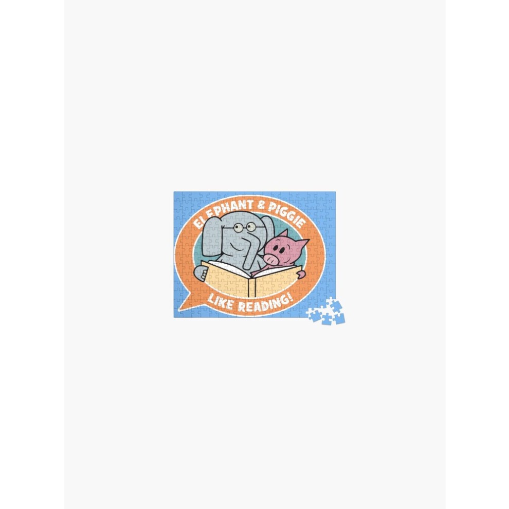 (the Elephant and Piggie=6317) Jigsaw Puzzle Wooden 300-Piece for Adults Kids Seniors- Home Decor Family Activity Game Wall Art 38x26cm / 15x10inch Bi thumbnail