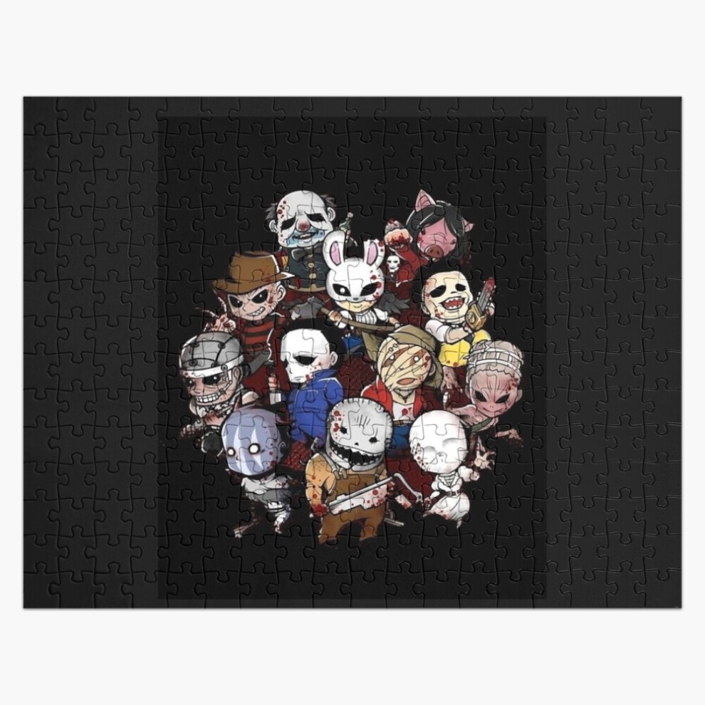 (Dead by Daylight Graphic=6858) Jigsaw Puzzle Wooden 300-Piece for Adults Kids Seniors- Home Decor Family Activity Game Wall Art 38x26cm / 15x10inch B